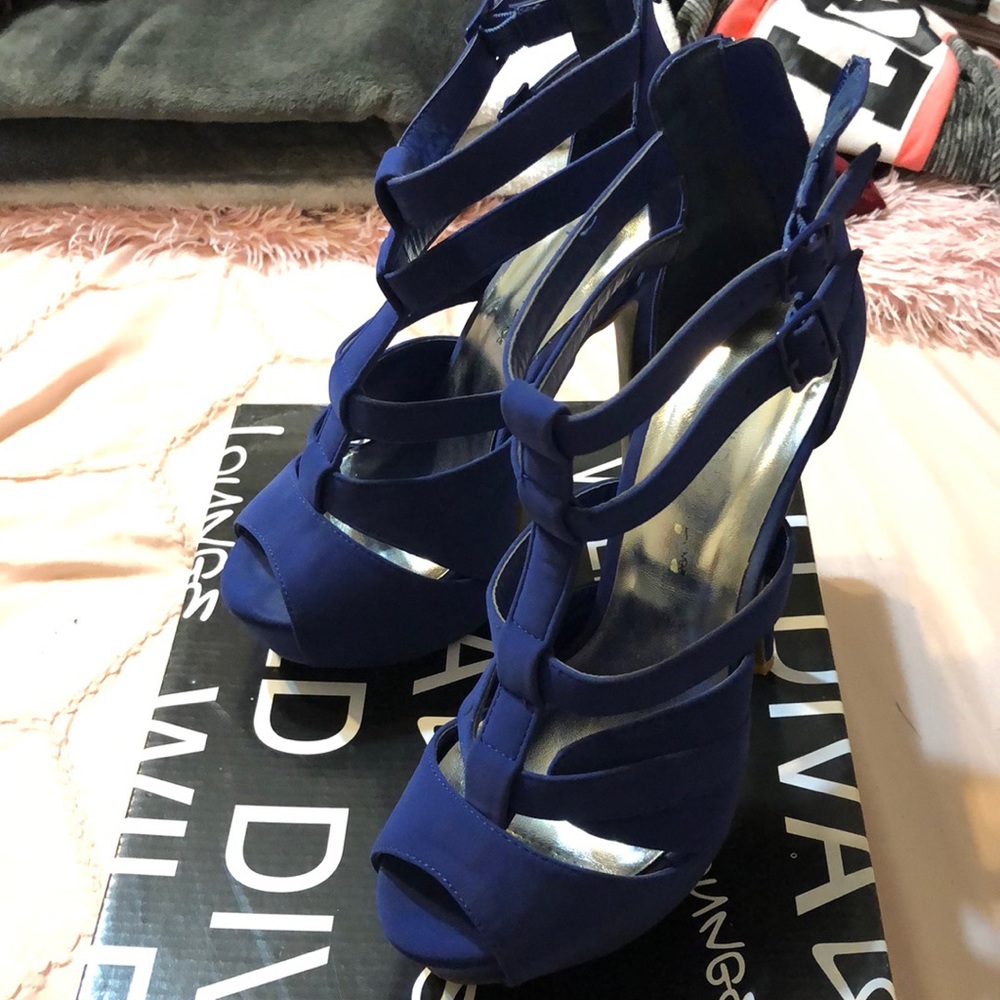 Cobalt Suede Pumps